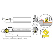 S16Q-SCKCR09 Резец токарный (державка) расточной по металлу