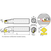 S16Q-SCLCR09 Резец токарный (державка) расточной по металлу