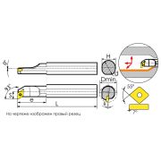 S16Q-SDUCR07 Резец токарный (державка) расточной по металлу