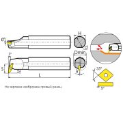 S16Q-SVUBR11 Резец токарный (державка) расточной по металлу