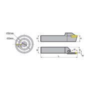 QFFD2525L10-60H Резец канавочный для торца