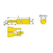 MTR-8-R0.1-L35-JF610M Мини-резец для продольного растачивания