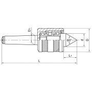 LC-MD-MT3A Центр вращающийся для средних нагрузок, конус Морзе 3