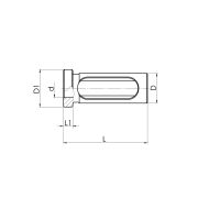 OSL-20-16 Втулка переходная для держателей (тип E2) инструмента с цилиндрическим хвостовиком, D-20/16 мм