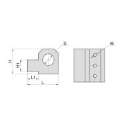 SBHA40-50-130L Держатель осевого инструмента для токарного станка