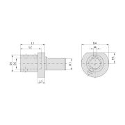 THA-E1-3020 Держатель VDI для сверл со сменными пластинами