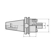 Оправка для насадных фрез BT40-FMB22-160