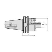 Оправка для насадных фрез BT50-FMB22-160