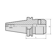 Патрон для концевых фрез с хвостовиком Weldon BT40-SLN08-050
