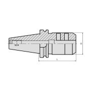 Патрон для концевых фрез с хвостовиком Weldon BT50-SLN40-100