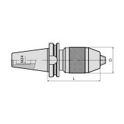 Патрон сверлильный быстрозажимной BT50-APU13-115
