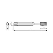 Метчик-раскатник M8x1,25 с покрытием TiCN