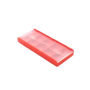 Упаковка для твердосплавных пластин, 56 x 138 мм, 10 ячеек, красная