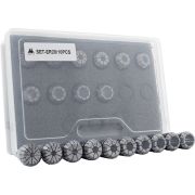 ER20-SET-10 Набор цанг ER20 - 10 шт. (4,5,6,7,8,9,10,11,12,13 мм)