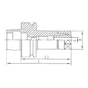 HSK63F-ER16-070-OM Фрезерный патрон для цанг ER16