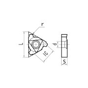 22ER-6ACME DM215 Пластина резьбовая,Американская трапецеидальная резьба ACME 29°