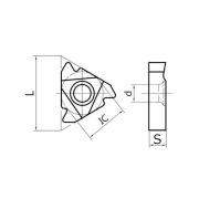 22ER-4API382 DP220 Пластина резьбовая