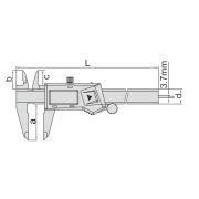 Штангенциркуль цифровой размерность 0-300мм/0-12
