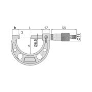 Микрометр нониусный 0-25mm (0.01mm) Тип Б