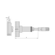 Нутромер трехточечный микрометрический (без установочного кольца) 275-300 мм (0,005 мм)