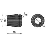 ER40-SET-07 #2 Набор цанг ER40 - 7 шт. (3,5,8,12,15,18,22 мм) #2