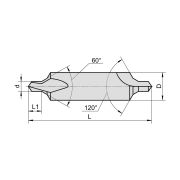 2317-0043 Сверло центровочное d= 8,0 мм, Тип B