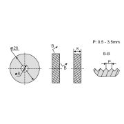 Ролик накатки для сетчатого рифления (пара) шаг 1,8 мм