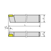 Резец проходной упорный прямой ГОСТ 18879-73 ВК8 25х16х140