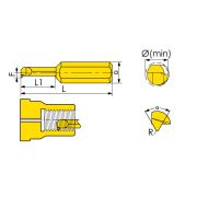 MIR-8-L22-A60-JF610M Мини-резец для нарезания внутренней резьбы неполного профиля