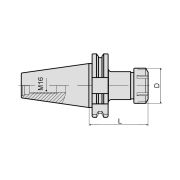 SK40-ER25-150-OM Патрон цанговый DIN69871