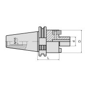 Оправка для насадных фрез SK40-FMB22-120 DIN69871