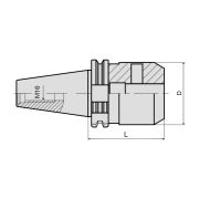 Патрон для концевых фрез с хвостовиком Weldon SK40-SLN12-063 DIN69871
