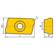 AOKT160408PEER-VM-HS5130 Пластина фрезерная