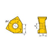 XNEX040304TR-EM3-1020 Пластина фрезерная