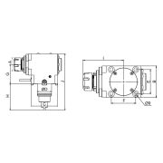 BMT55-90-85-SC-ER32 Радиальный приводной блок для цанг ER32