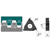 22ER-4.0TR-DM215 Пластина резьбовая трапецеидального профиля, угол 30°