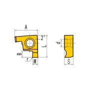 GEL090-A Пластина отрезная, канавочная