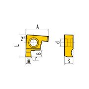 GER100-A Пластина отрезная, канавочная