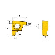 GER250-125BR Пластина отрезная, канавочная