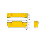 QCMB3004-CT-HS7125 Пластина отрезная, канавочная