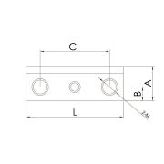 TTPB-60-25-10M8 Прижимная планка для резцедержателя