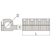 CTTH25-20-100L Разрезной держатель осевого инструмента для токарного станка