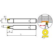 SRDCN2020K10 Резец токарный (державка) по металлу