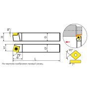 SSBCR1616H09 Резец токарный (державка) по металлу