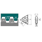 27VEL-12TR-DM215 Пластина резьбовая трапецеидального профиля, угол 30°