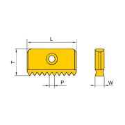 12N1.00ISO-BR215 Пластина твердосплавная для резьбофрез