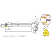 A25S-DWLNL08 Державка расточная