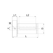Втулка переходная c каналом для СОЖ D40 - d8