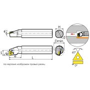 S25R-PTFNR16 Державка расточная